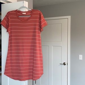 Coral T-Shirt Dress